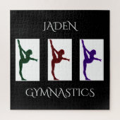 Gymnastik Puzzle mit Namen (Vertikal)