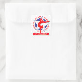 Gymnastik Quadratischer Aufkleber (Tasche)