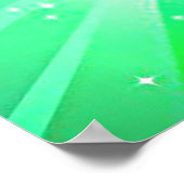 Gymnastik Rainbow Burg mit Girl Handstand Pose Poster (Ecke)