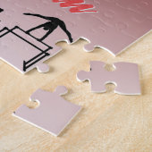 Gymnastik Red & Silver Glitzer Tropfen Custom Foto Puzzle (Seite)