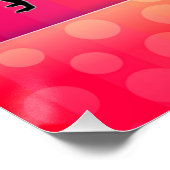 Gymnastik Regenbogen mit Girls Gymnastik Events Poster (Ecke)