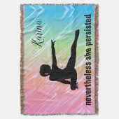 Gymnastik Regenbogen "Nichtsdestotrotz beharrt sie Decke (Vorderseite Vertikal)