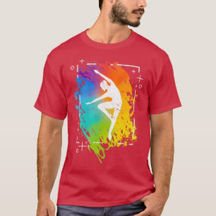 Gymnastik Regenbogenfarben Akrobatik Akro Gymnast T-Shirt