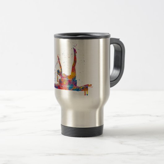 Gymnastik Reisebecher (VorderseiteRechts)