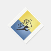 Gymnastik Ribbon Routinepapier Napkins Serviette (Ecke)