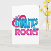 Gymnastik Rocks Geschenke Karte (Gelbe Blume)