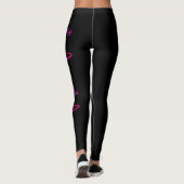 Gymnastik Rosa Hula hupen Mädchen Dein individuell Leggings (Rückseite)