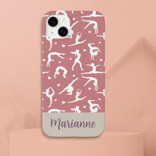 Gymnastik Rosa Individuelle Name Girlie Modern Case-Mate iPhone 14 Plus Hülle