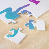 Gymnastik Rosa Lila türkisfarbene Vault-Bars Puzzle (Seite)