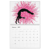 Gymnastik Rosa Sparkle Swirl Kalender (Feb 2027)