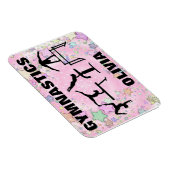 Gymnastik Rosa Sparkle Wirbel und Stars Magnet (Rechte Seite)