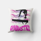 Gymnastik Rosa und Lila Balancebar Kissen (Rückseite)