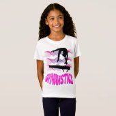 Gymnastik Rosa und Lila Balancebar T-Shirt (Vorne ganz)