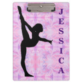 Gymnastik Rosa und Lila Zwischenablage Klemmbrett (Vorderseite)