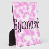 Gymnastik Rosa und Weiß Fotoplatte (Seite)