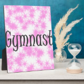 Gymnastik Rosa und Weiß Fotoplatte (Seite)