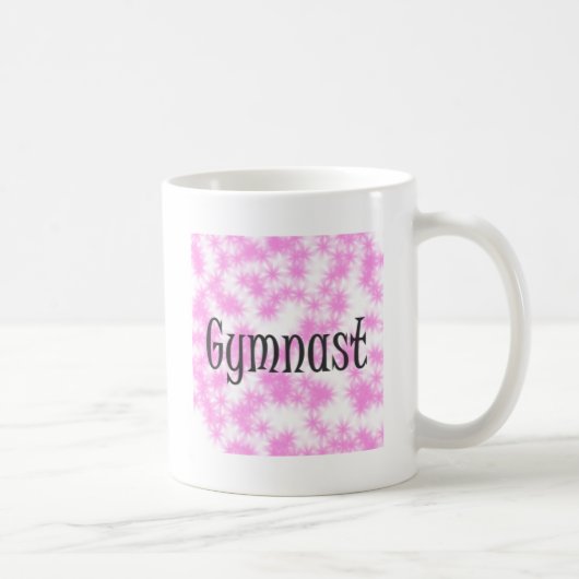 Gymnastik Rosa und Weiß Kaffeetasse (Rechts)