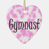 Gymnastik Rosa und Weiß Keramik Ornament (Rechts)