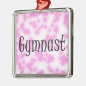 Gymnastik Rosa und Weiß Ornament Aus Metall (Links)