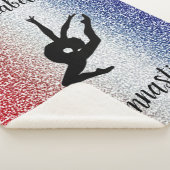 Gymnastik Rot, Weiß und Blau Sherpa Blanka Sherpadecke (3/4)