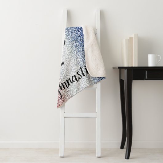 Gymnastik Rot, Weiß und Blau Sherpa Blanka Sherpadecke (Beispiel)