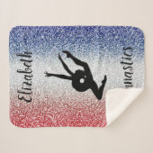 Gymnastik Rot, Weiß und Blau Sherpa Blanka Sherpadecke (Vorderseite (Horizontal))