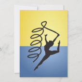 Gymnastik - Routinemäßige Einladungen (Vorderseite)