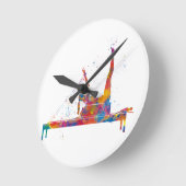 Gymnastik Runde Wanduhr (Winkel)