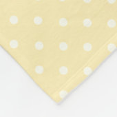 Gymnastik-Schalter Leap Gelb Polka Dot Fleecedecke (Ecke)