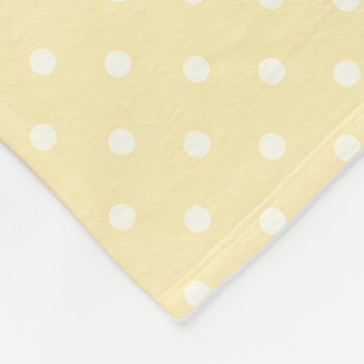 Gymnastik-Schalter Leap Gelb Polka Dot Fleecedecke (Ecke)