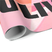 Gymnastik Schmetterlinge Abstrakte Großdruck Geschenkpapier (Rolleneckpunkt)