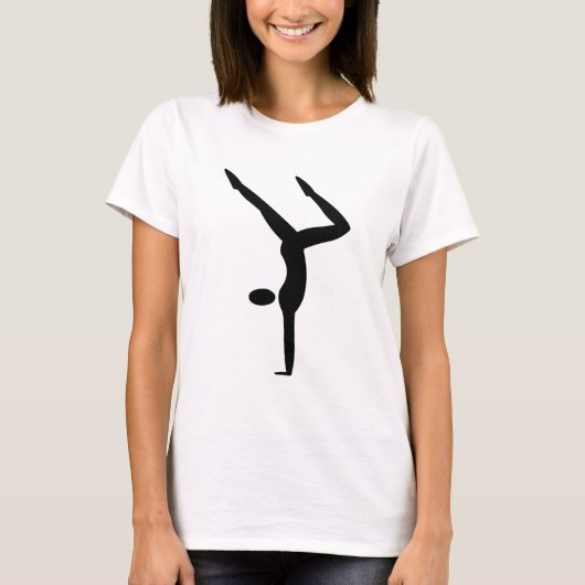 Gymnastik - Schwarz T-Shirt (Vorderseite)