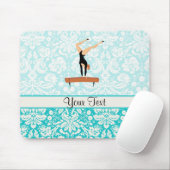 Gymnastik-Schwebebalken Mousepad (Mit Mouse)