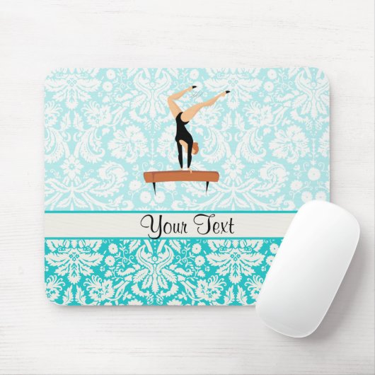 Gymnastik-Schwebebalken Mousepad (Mit Mouse)