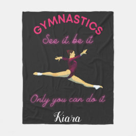 Gymnastik Sehen Sie es - nur Sie können es tun Fleecedecke