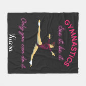 Gymnastik Sehen Sie es - nur Sie können es tun Fleecedecke (Vorderseite (Horizontal))