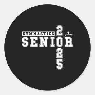 Gymnastik Senior Night Gymnastics Senior 2025 Gra Runder Aufkleber