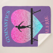 Gymnastik Sherpa Blanket mit dem Namen Gymnast Sherpadecke (Vorderseite (Horizontal))