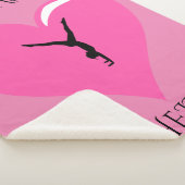 Gymnastik Sherpa Decke mit personalisiertem Namen. Sherpadecke (3/4)