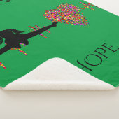 Gymnastik Sherpa Decke mit personalisiertem Namen. Sherpadecke (3/4)