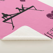 Gymnastik Sherpa Decke mit personalisiertem Namen. Sherpadecke (3/4)