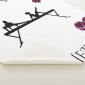 Gymnastik Sherpa Decke mit personalisiertem Namen. Sherpadecke (3/4)