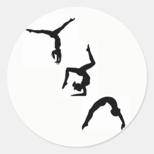 Gymnastik Silhouette Sticker