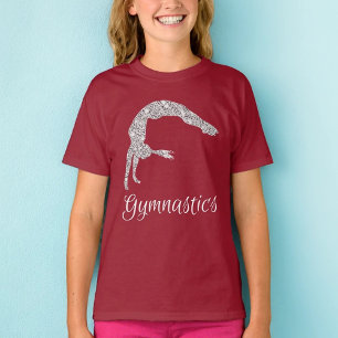 Gymnastik Silver Shimmer Back Handspring T-Shirt