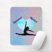Gymnastik Silver Sparkle Hologram Mousepad (Mit Mouse)