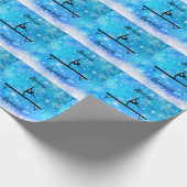 Gymnastik Snowflake Balance Beam Geschenkpapier (Ecke)