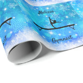 Gymnastik Snowflake Balance Beam Geschenkpapier (Rolleneckpunkt)