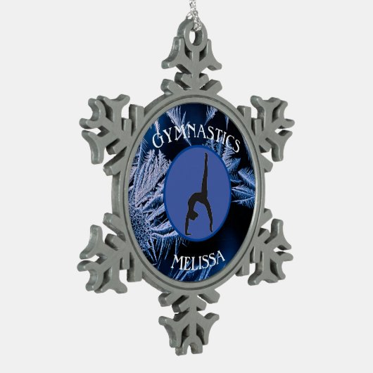 Gymnastik Snowflake Gerahmte Ornamente (Links)