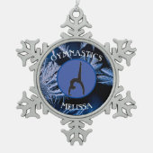 Gymnastik Snowflake Gerahmte Ornamente (Vorderseite)