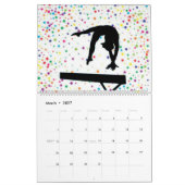 Gymnastik Snowflake Kalender (Mär 2027)